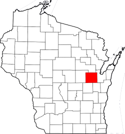 Map of Wisconsin Highlight Outagamie County
