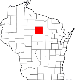 Wisconsin Process Server Map Highlighting Lincoln County